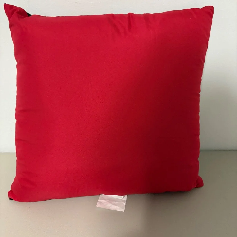 Christmas Trees Red Truck Farm Rustic Holiday Decorative‎ Pillow Accent 17x17